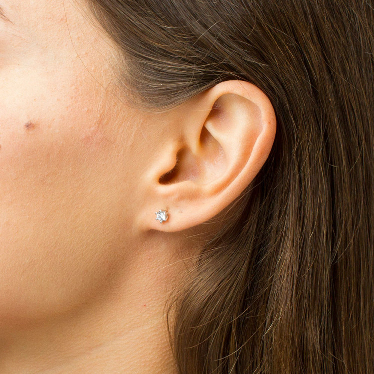 Kolczyki ze złota z cyrkonią