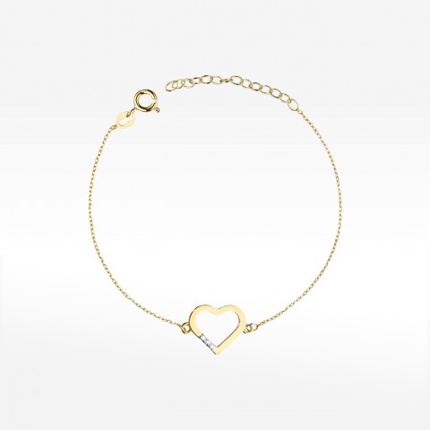 Bransoletka ze złota z diamentami