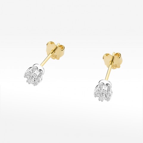 Kolczyki ze złota z diamentami