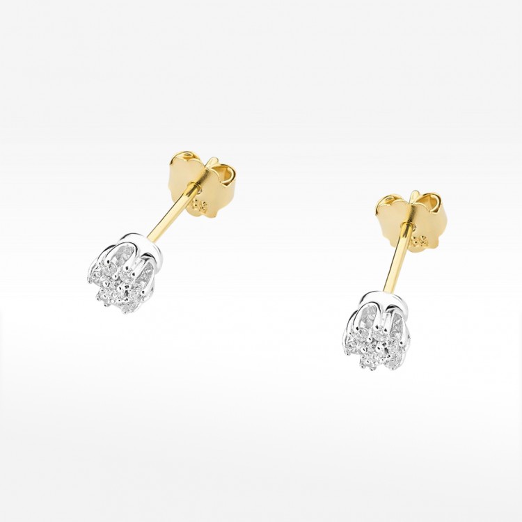 Kolczyki ze złota z diamentami