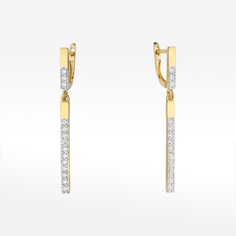 Kolczyki ze złota z diamentami