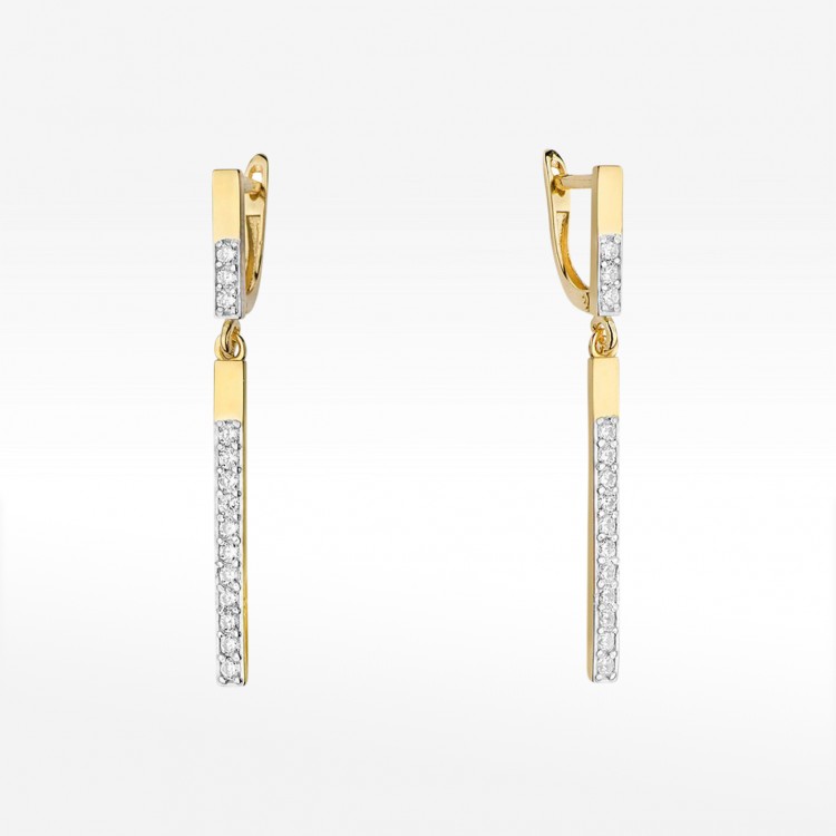 Kolczyki ze złota z diamentami