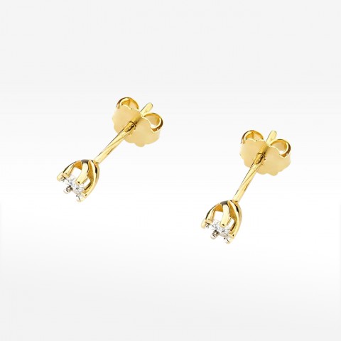 Kolczyki ze złota z diamentami