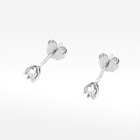 Kolczyki z białego złota z diamentami