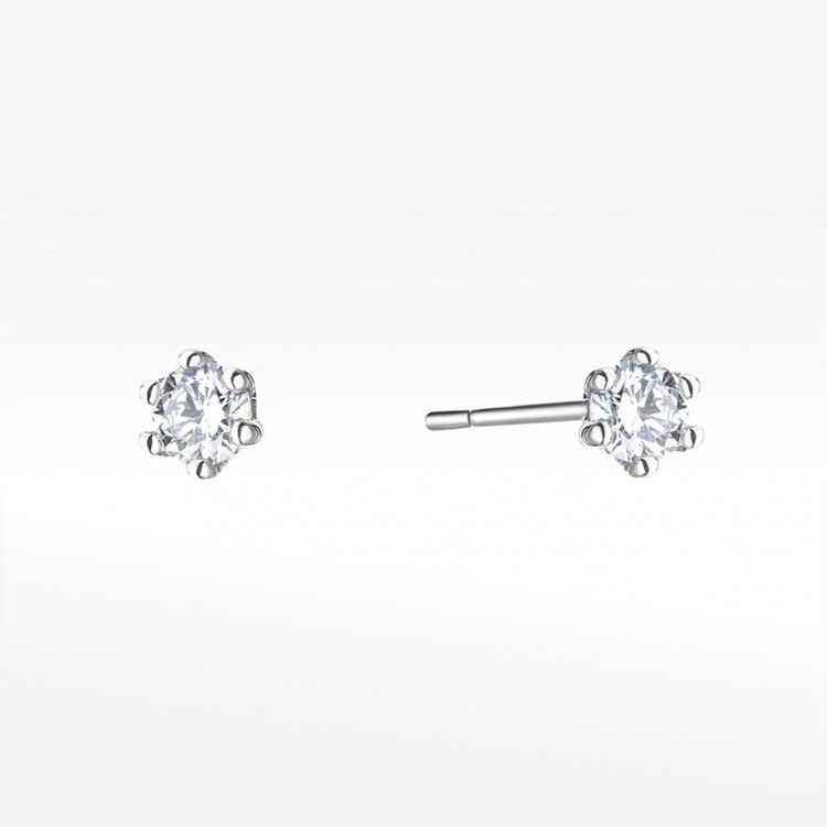 Kolczyki z białego złota z diamentami