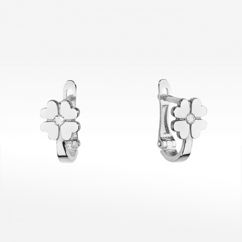 Kolczyki z białego złota z diamentami