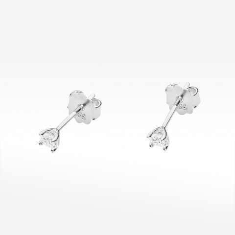 Kolczyki z białego złota z diamentami