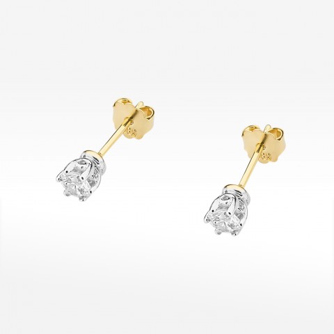 Kolczyki ze złota z diamentami