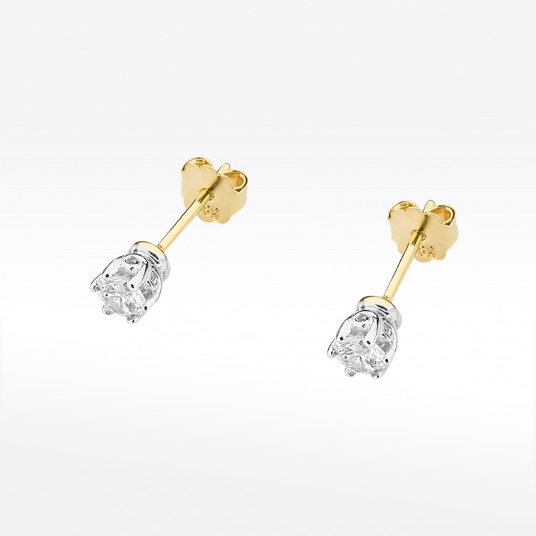 Kolczyki ze złota z diamentami