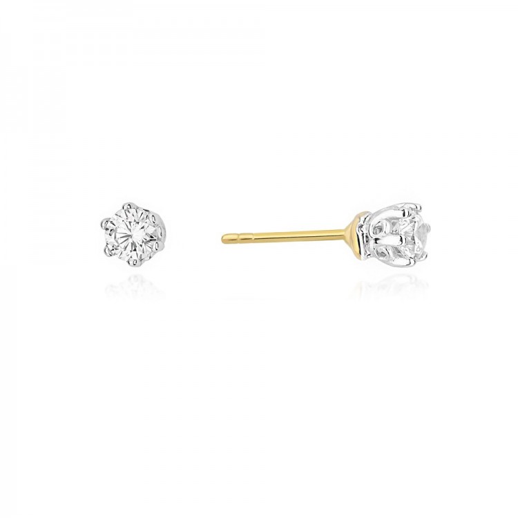 Kolczyki ze złota z diamentami