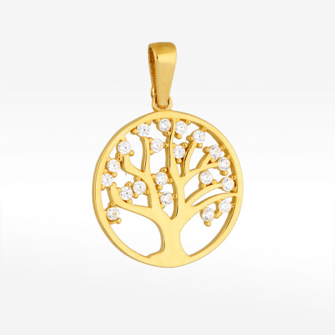 Zawieszka ze złota drzewko szczęścia