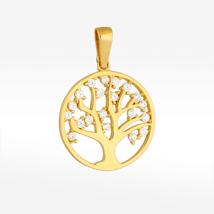 Zawieszka ze złota drzewko szczęścia