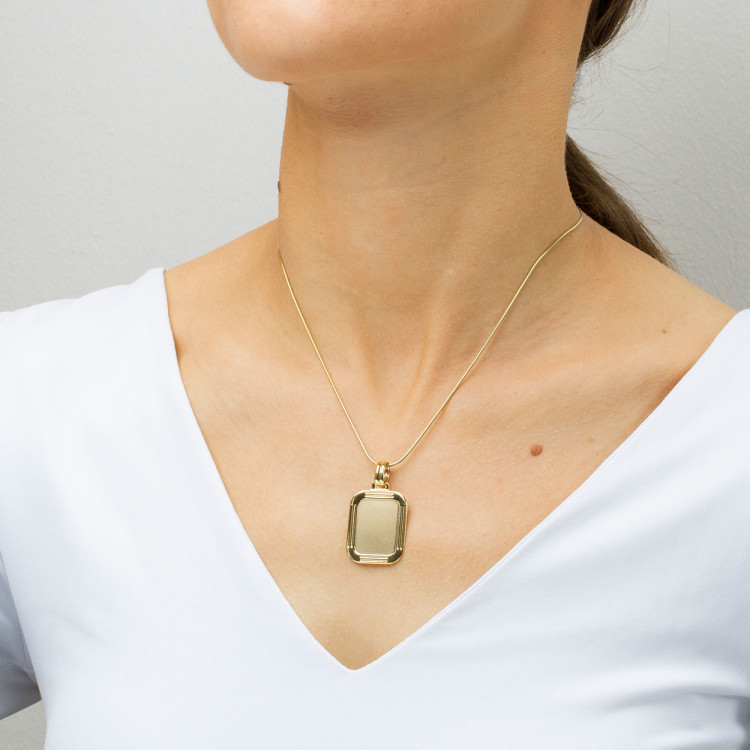 Zawieszka ze złota blaszka