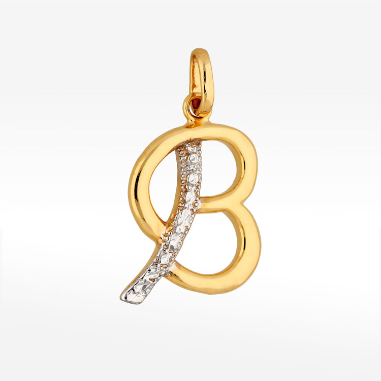 Zawieszka ze złota literka B