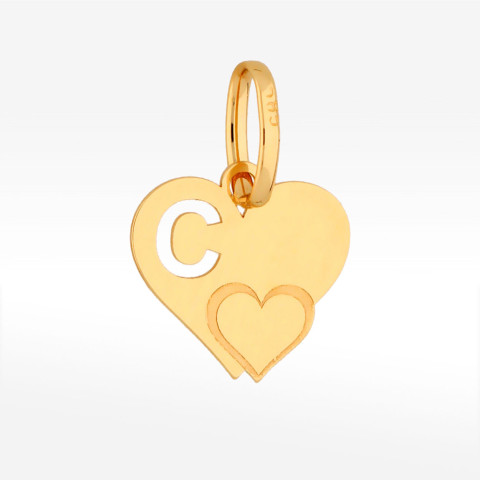 Zawieszka ze złota literka C