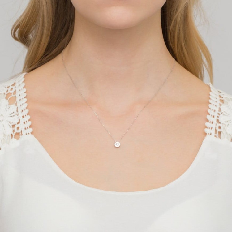 Złota celebrytka z diamentem