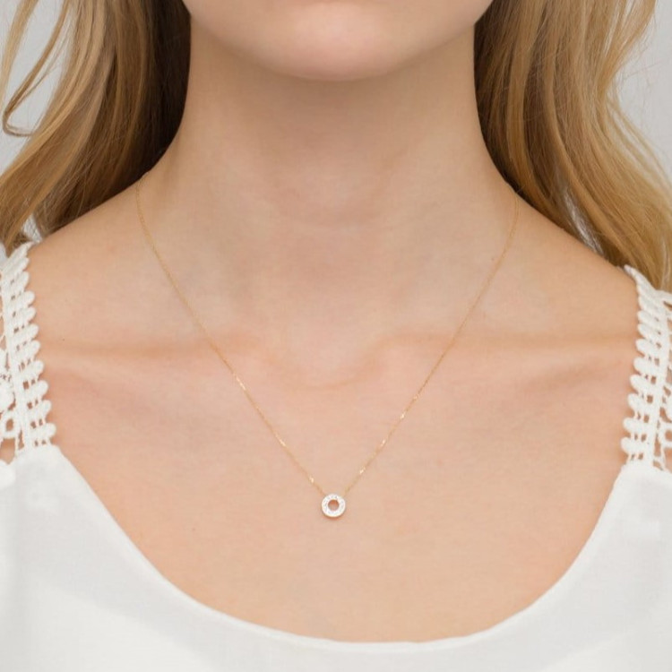 Złota celebrytka diamenty z białego złota