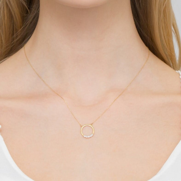 Celebrytka ze złota z diamentami