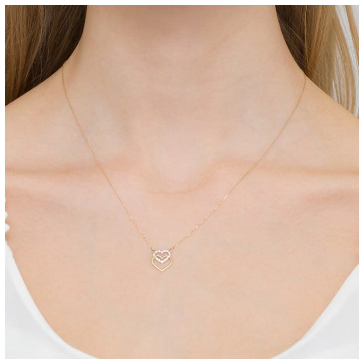 Celebrytka ze złota z diamentami