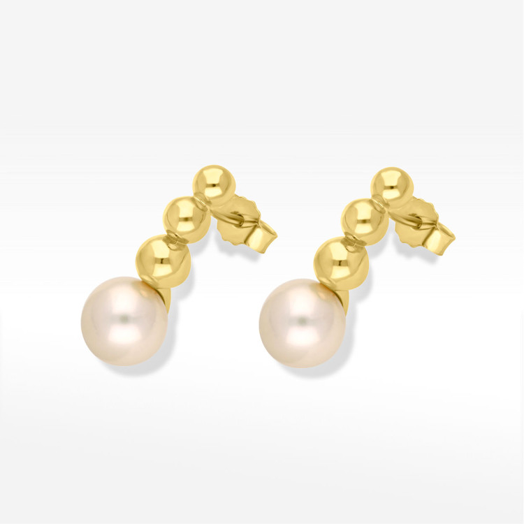 Kolczyki ze złota z perłą