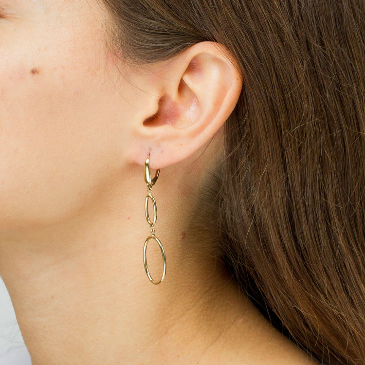 Kolczyki ze złota wiszące