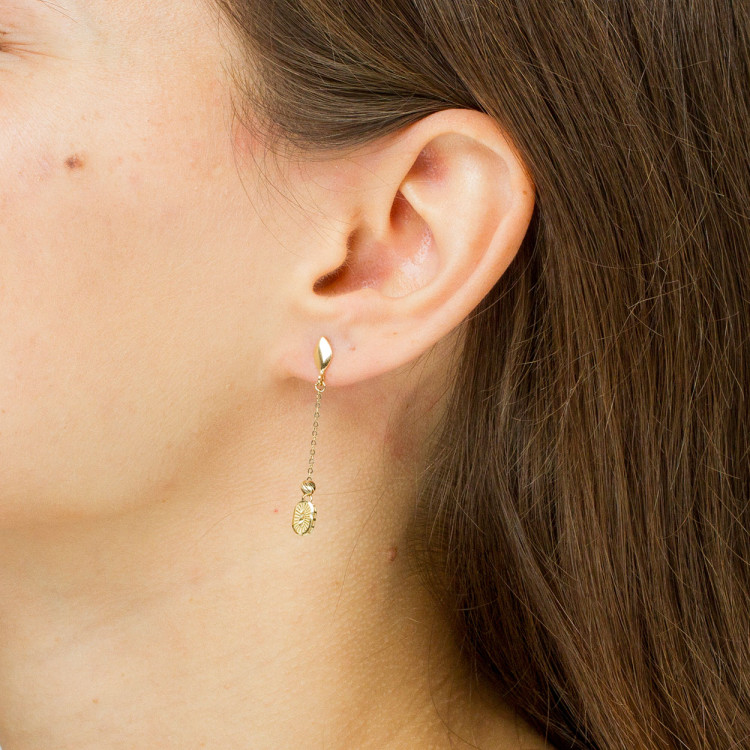 Kolczyki ze złota wiszące