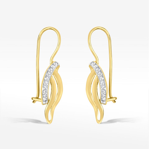 Kolczyki ze złota z cyrkoniami