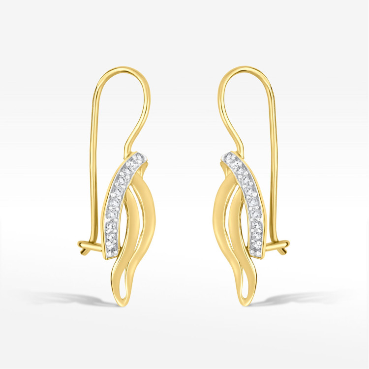 Kolczyki ze złota z cyrkoniami