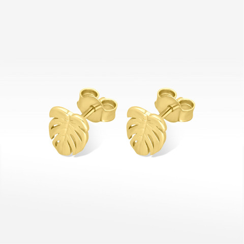 Kolczyki ze złota liść