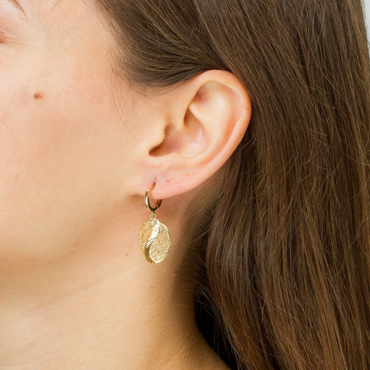 Kolczyki ze złota wiszące