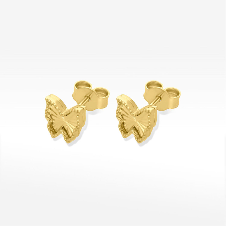 Kolczyki ze złota motyl