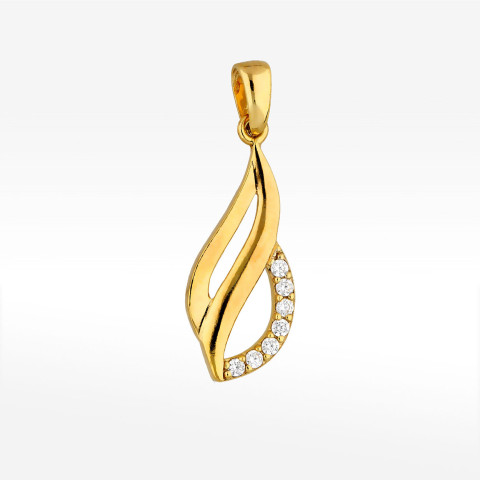 Zawieszka ze złota z cyrkoniami