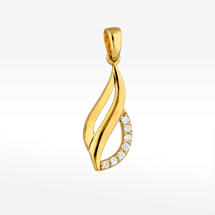 Zawieszka ze złota z cyrkoniami