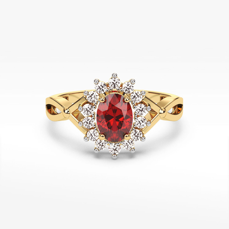 Pierścionek z rubinem