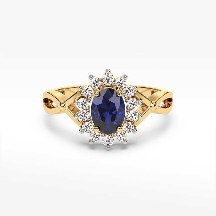 Pierścionek z szafirami