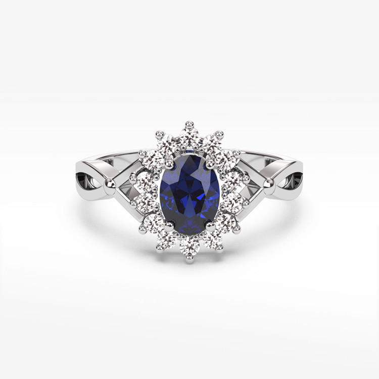 Pierścionek z szafirami