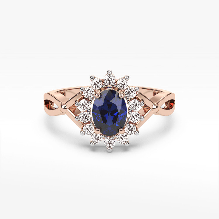 Pierścionek z szafirami