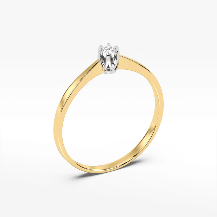 Pierścionek z diamentem