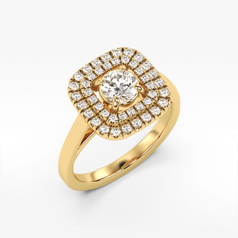 Pierścionek ze złota z diamentami