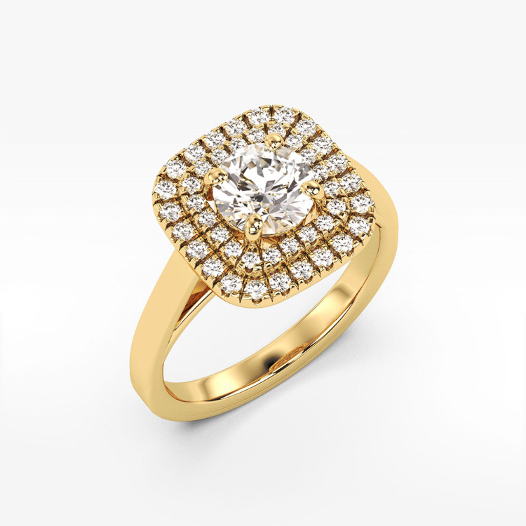 Pierścionek zaręczynowy z diamentami