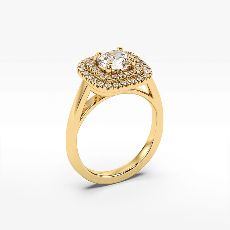 Pierścionek zaręczynowy z diamentami