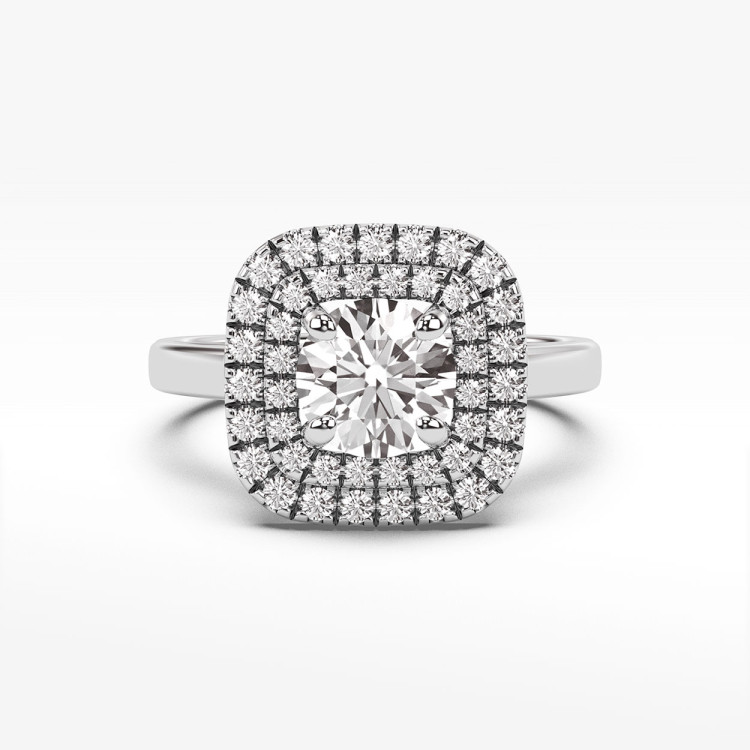 Pierścionek zaręczynowy z diamentami