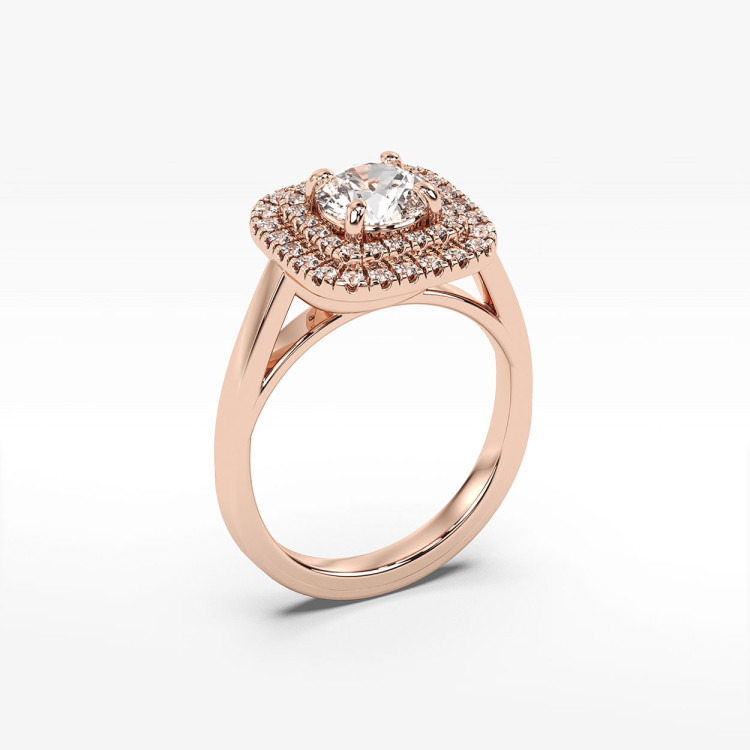 Pierścionek zaręczynowy z diamentami