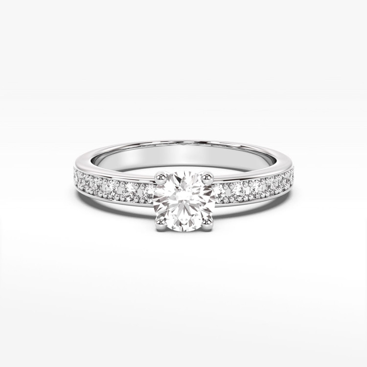 Pierścionek zaręczynowy z diamentami