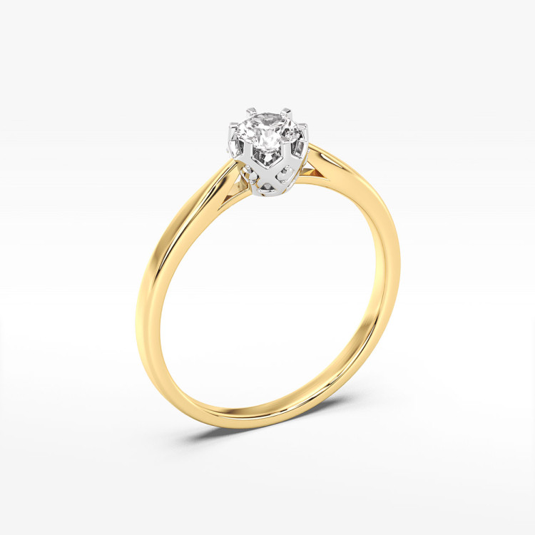 Pierścionek zaręczynowy z diamentami