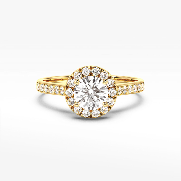 Pierścionek zaręczynowy z diamentami