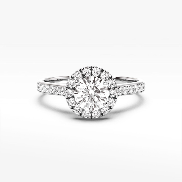 Pierścionek zaręczynowy z diamentami