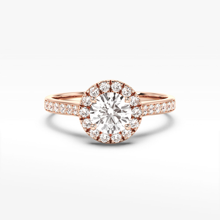 Pierścionek zaręczynowy z diamentami