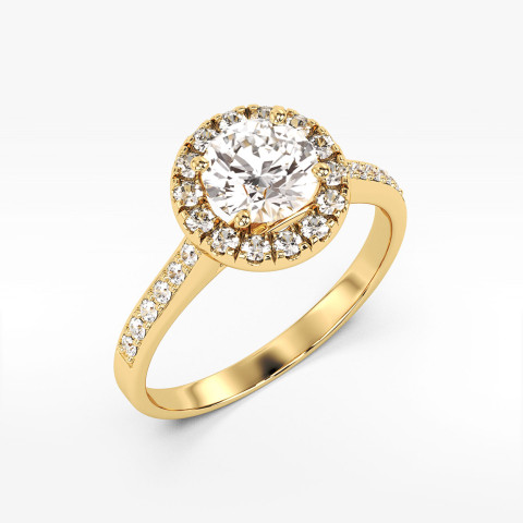 Pierścionek zaręczynowy z diamentami