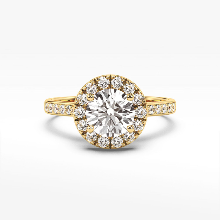 Pierścionek zaręczynowy z diamentami